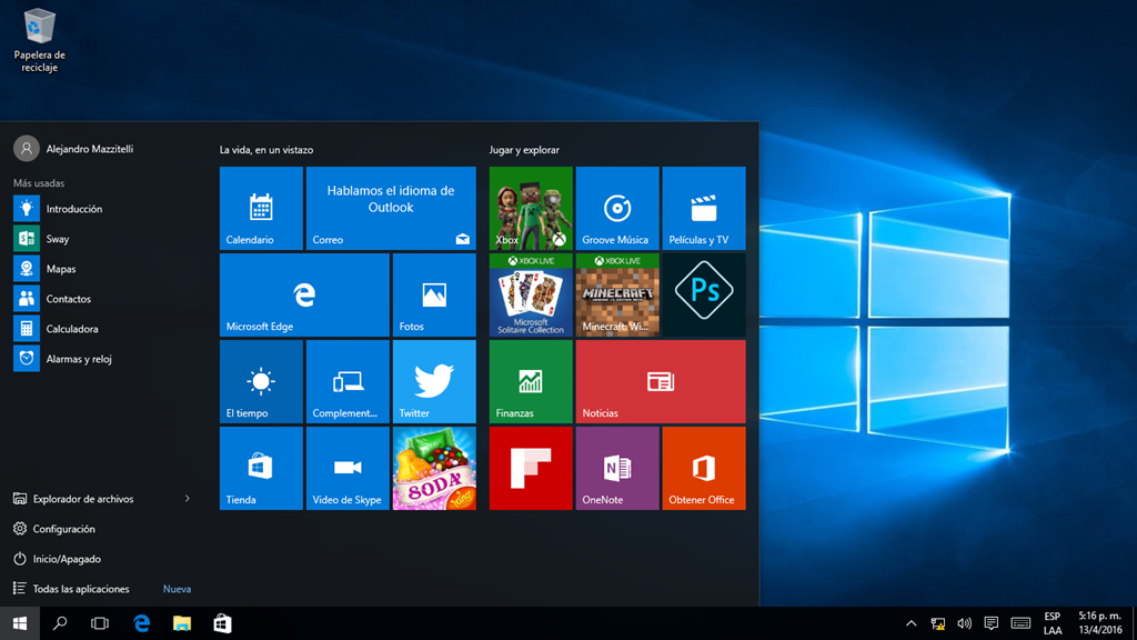WIN0194 &ndash; Personalizando el Men&uacute; de Inicio de Windows 10 mediante Group Policy