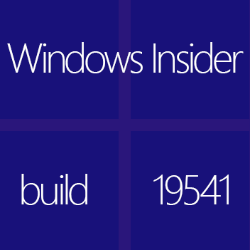 Windows 10 build 19541 ahora está disponible