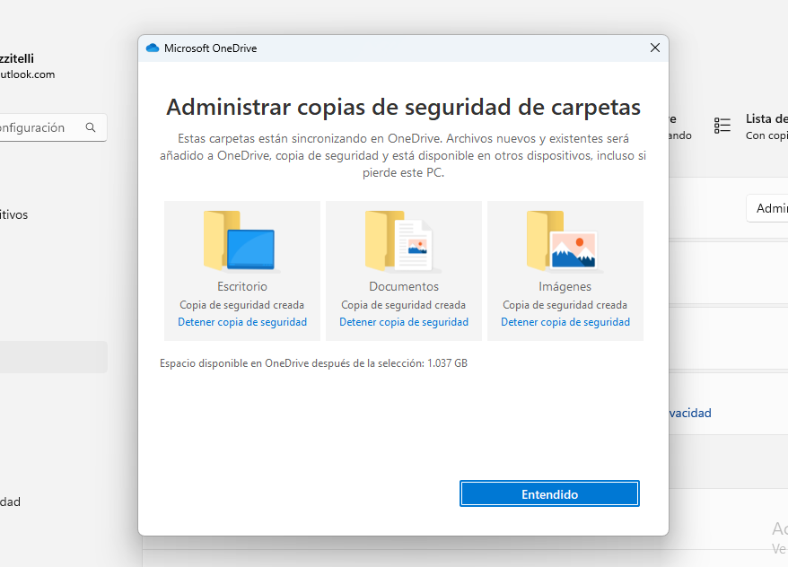 Copia de Seguridad y Preferencias en Windows 11