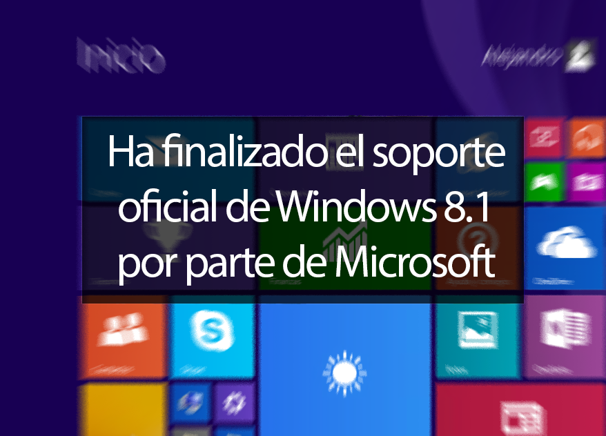 Windows 8.1 ya sin soporte oficial