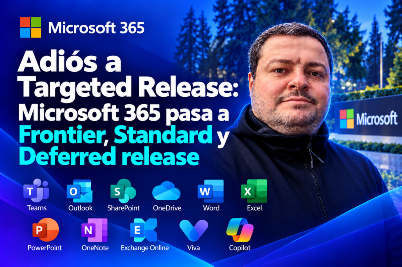 Adiós a Targeted Release: Microsoft 365 pasa a Frontier, Standard y Deferred release